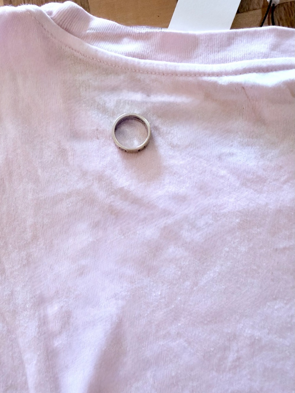 L’AGENCE Lilac Snow Cory Tee Shirt Medium New With Tags - Picture 11 of 13